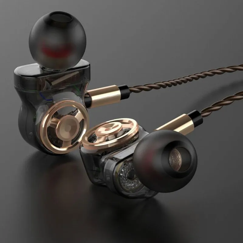 CALETOP 6 драйверы супер бас наушники стерео HIFI музыка TPE Проводные Беговые