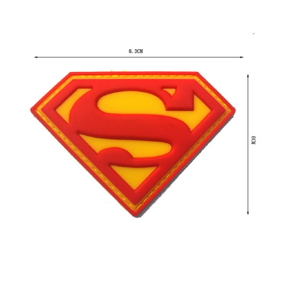 3D ПВХ Супермен патчи охотник за головами патч охотник за головами характер американские президентские печать знак пехоты патчи