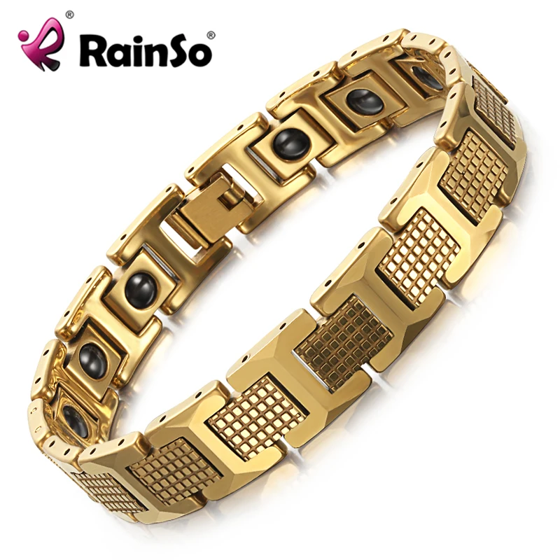 Urban Jewelry Men's Tungsten Link Bracelet - Polished Silver, Black & Gold Plated Options 8.26"