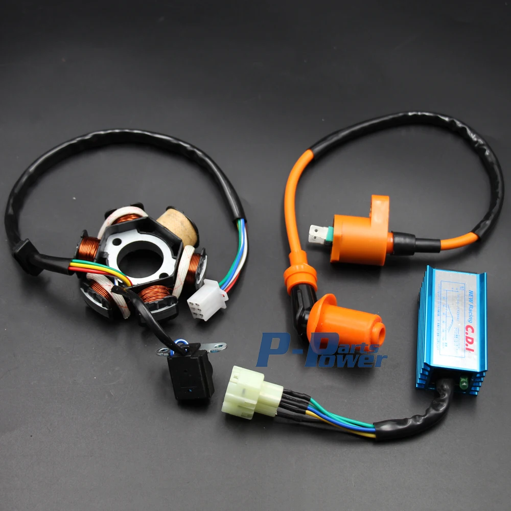 Gy6 150 6 Pole Stator Coil Cdi Box Ignition 150cc Performance Atv Go