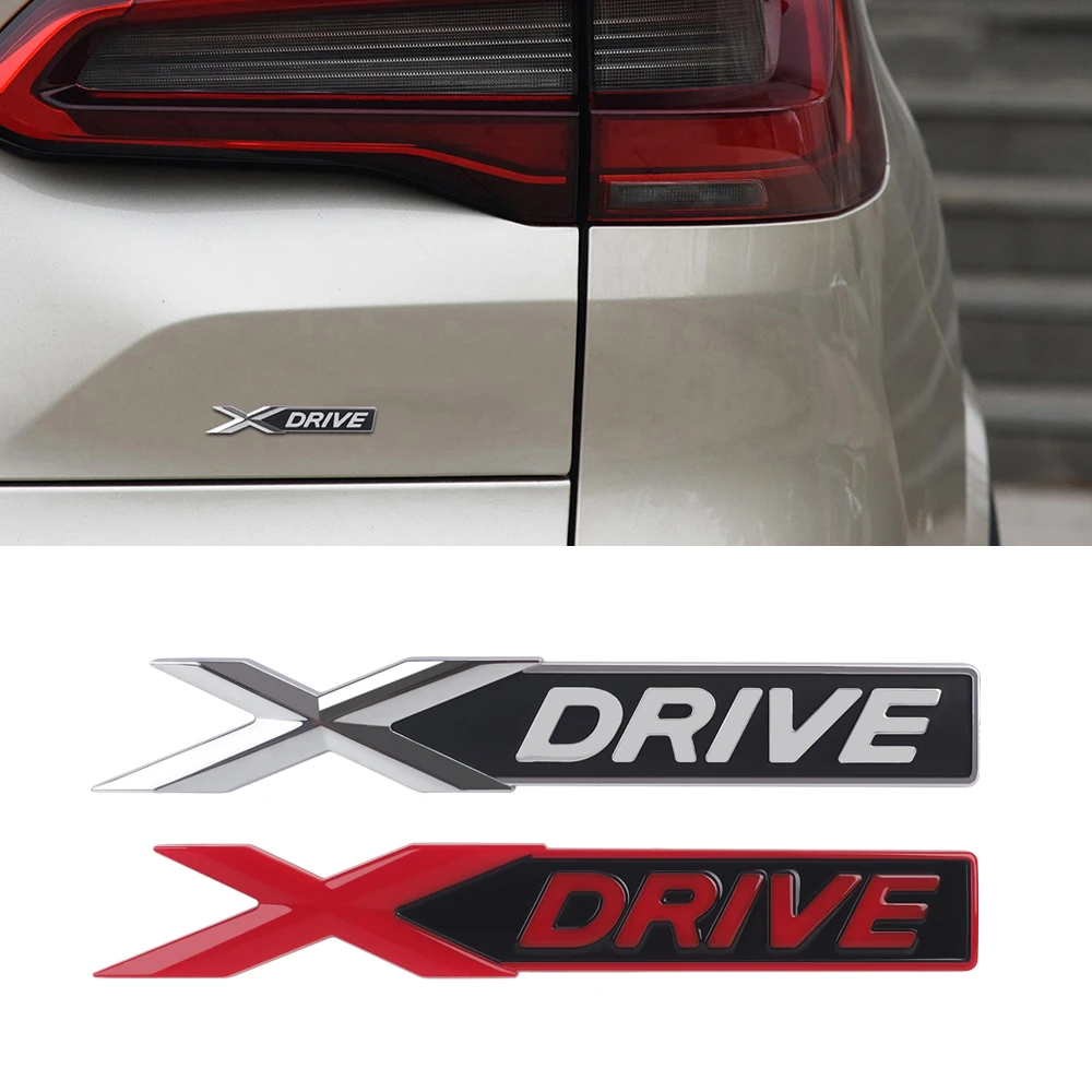 

3D Metal Sticker XDRIVE for BMW E90 E46 E39 E36 E53 E87 E60 E61 F34 F10 X1 X3 X5 X6 Side Rear Trim Car Sticker Car Accessories