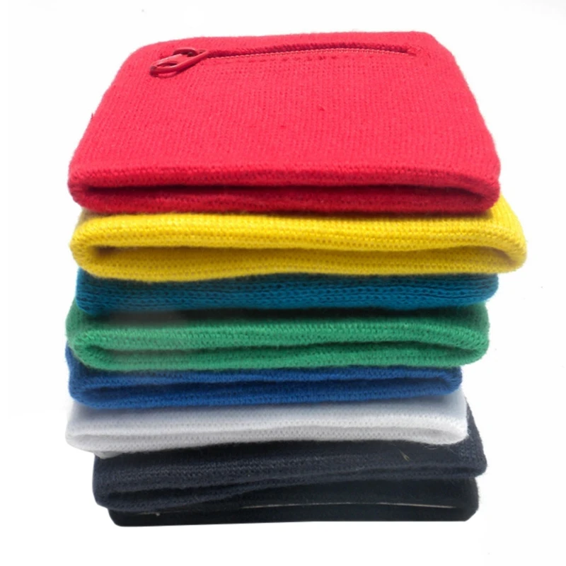 

Zipper Wrist Wallet Pouch Running Sports Arm Band Bag For MP3 Key Card Storage Bag Case Badminton Basketball Wristband Sweatband