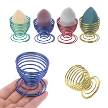 1 шт. макияж губки держатели слоеного дисплея стенд форма тыквы спонжи для лица сушилка кронштейн из нержавеющей стали держатель