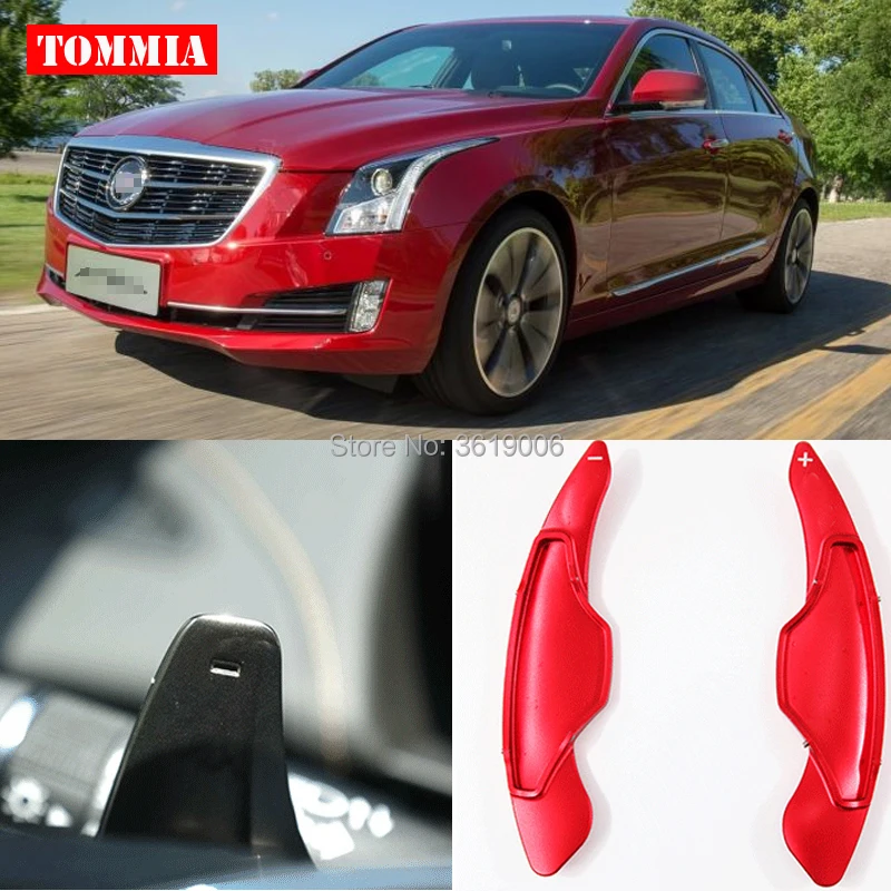 tommia 2pcs Steering Wheel Aluminum Shift Paddle Shifter Extension For