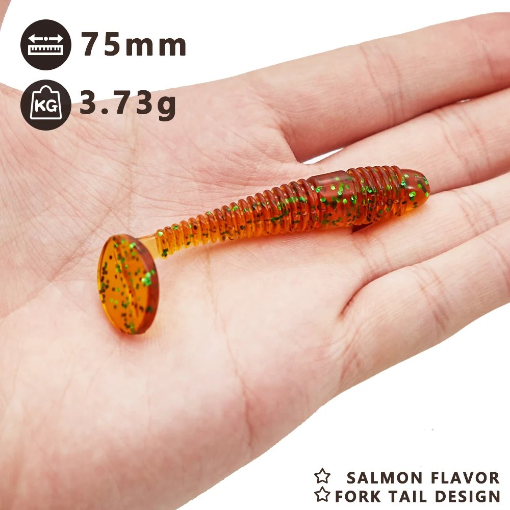 HUNTHOUSE рыболовные снасти самые дешевые мягкие приманки 7 5 см Т хвост воблеры для