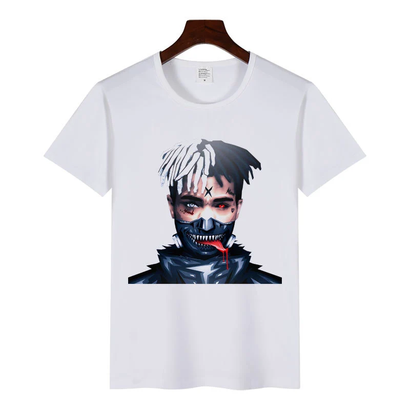 Мужская хлопковая футболка посвященная рэперу xxxtentacion модная больше цветов 3XL
