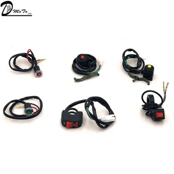 6 kinds Universal Motorcycle Handlebar Flameout Switch Button for moto motor ATV Bike