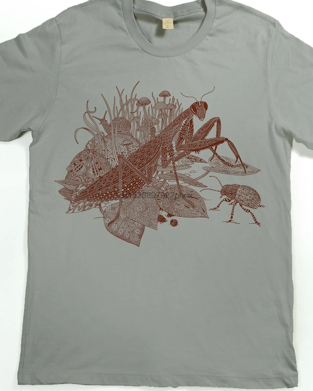 

Praying Mantis Shirt - Mens insect T-shirt - Screen Printed Shirt - Praying Mantis - Beetle - Animal Tshirt men t shirt