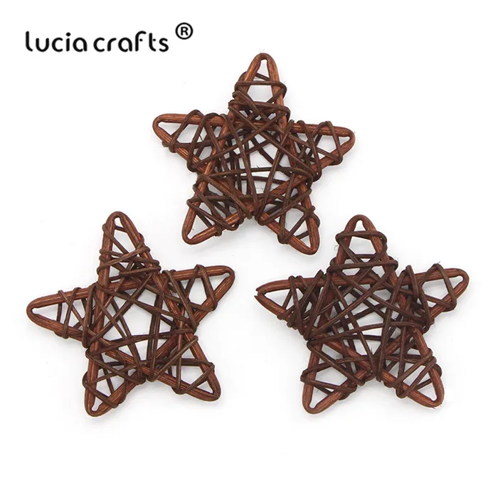 Lucia crafts 5 шт/10 шт 6 см ротанговый шар Сепак такрау Рождество/День рождения Свадебная вечеринка орнамент DIY подарки Декор поставки M0701 - Цвет: C8 Coffee  5pcs