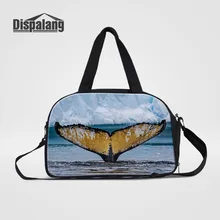 Dispalang мужские и женские дорожные сумки с принтом Кита, большая Вместительная дорожная сумка для путешествий, дорожная сумка для путешествий, большая сумка для путешествий