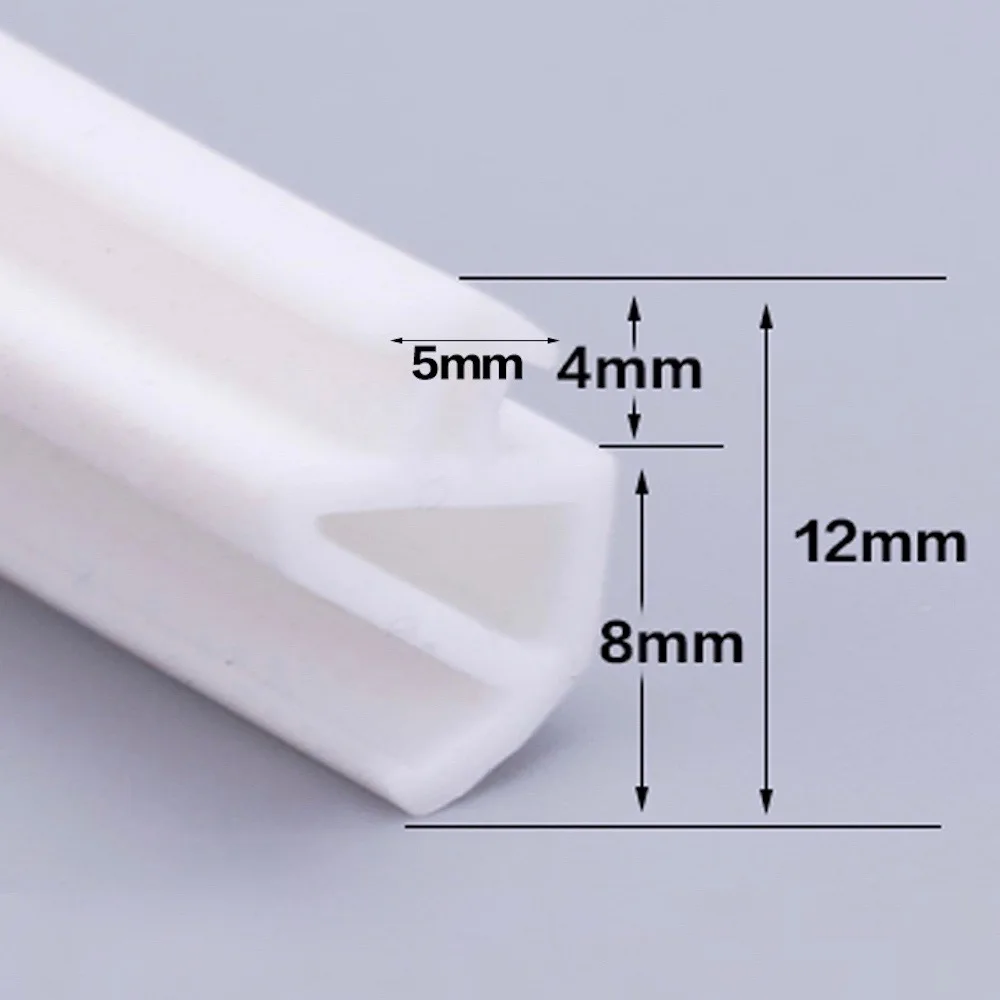 Custom Aluminum Window Door Seal Strip,High-Quality Silicone Rubber Seal Gasket,5m/10m,Weatherproof,UV Resistant,Black White