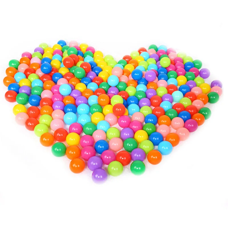 25 шт/50 шт/100 шт./лот красочные пластиковые шарики игрушки для детей Эко-дружественных океанских мячей ямы мяч для снятия стресса на открытом воздухе Пляжный Мяч Игрушки