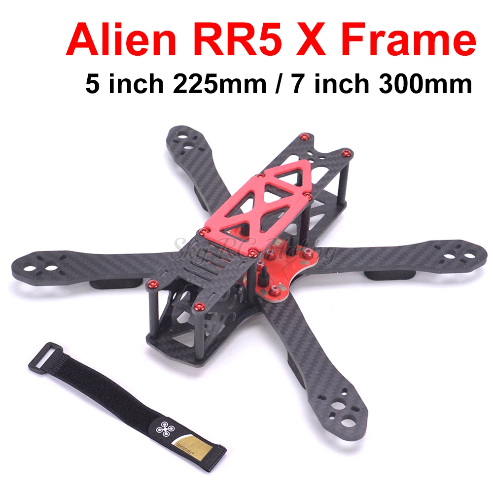 Alien RR5 X 5 дюймов 225 мм/7 300 мм углеродное волокно Квадрокоптер Дрон Рамка комплект с 4