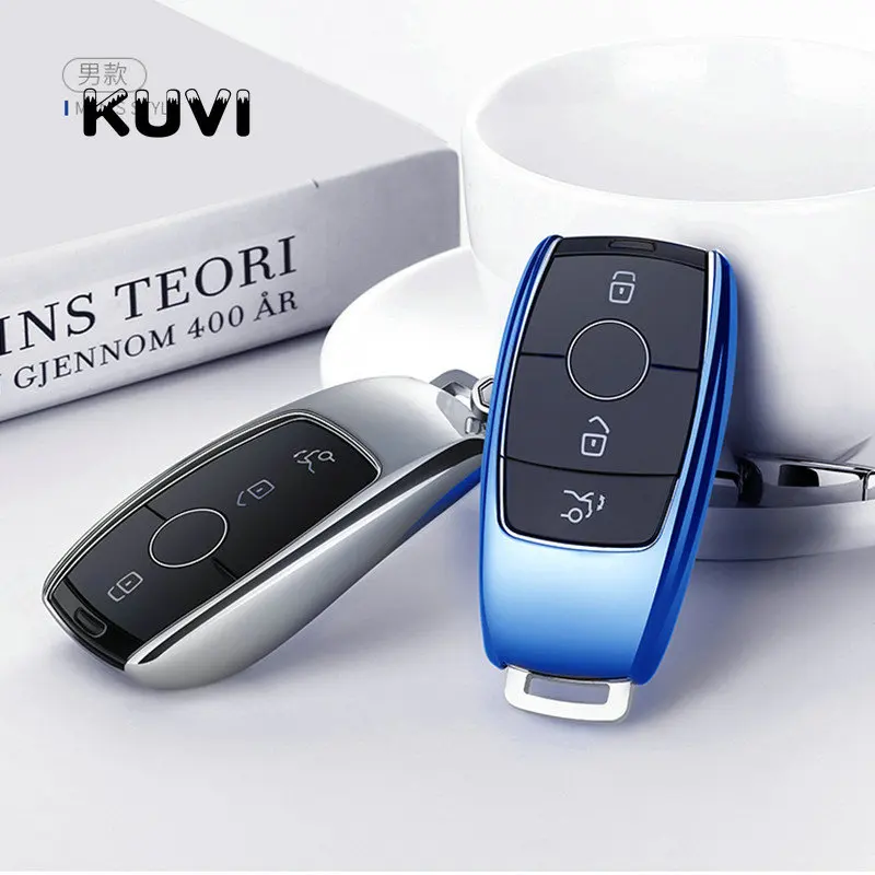 

TPU Car Key Cover Case Shell Bag Protective soft For Mercedes Benz 2017 E Class W213 2018 S class Accessories Car styling
