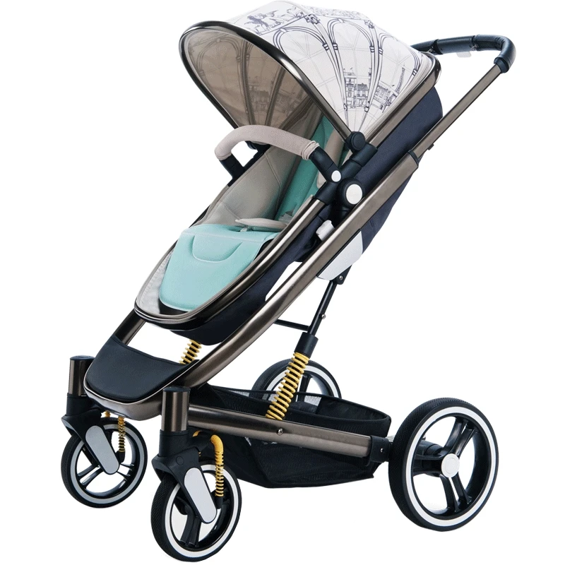 

Babyruler Stroller Can Sit and Lie Shock Proof High Landscape Two-way push pram