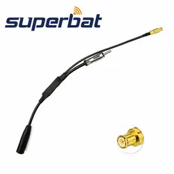 Superbat DAB + dab-антенны воздушная Splitter Кабель-адаптер Автомагнитола аудио Active MCX Штекер разъема