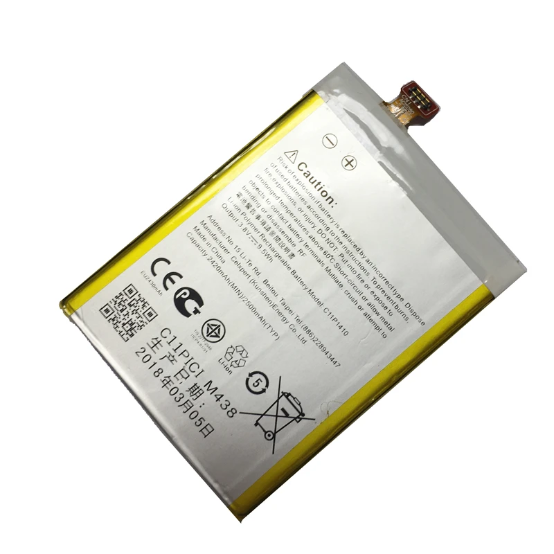 

High Quality C11P1410 2500mAh Battery For Asus ZenFone 5 Lite A502CG Replacement Lithium Polymer Batteries