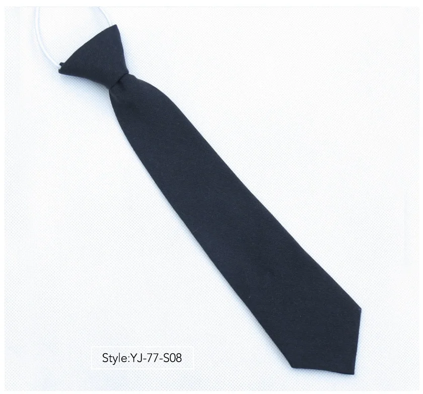 Kajeer Garçons Filles Cravate pré-attachée à la main Ajustable Cravates scolaires Satin Uni Coloré Cravate Formelle pour Enfants Garçons Filles Uniforme 