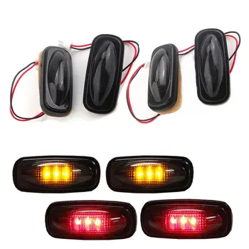 

BBQ@Fuka4pcs Smoked Lens LED Car Fender Bed Side Led Marker Lights car led For Dodge Ram 2003-2009 Signal Lamp