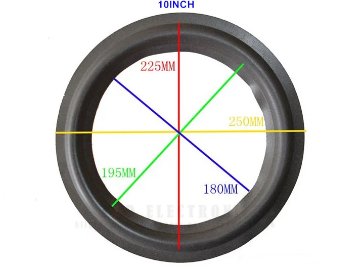 10 шт./лот 4 ''5'' 6 ''8'' 10 ''12' 15' 4 дюйма 6 дюймов 12 дюймов кольцо из вспененного материала для динамика боковой бас громкий динамик ремонтная часть