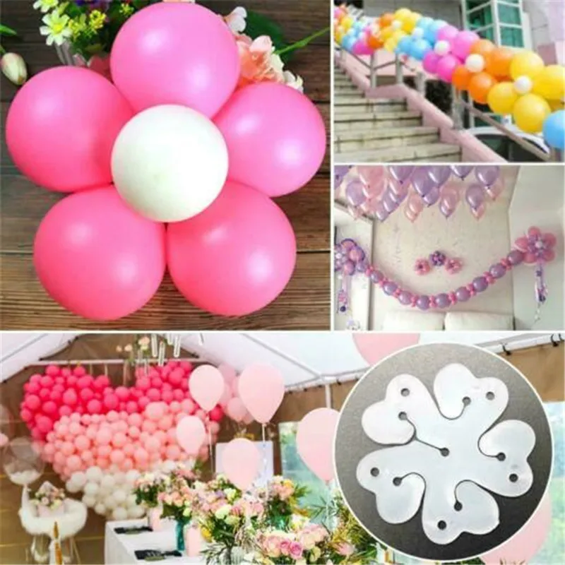 

10pcs Wedding Birthday Party Balloon Ring Clip Arch Stand Connectors Buckle Baby Shower Ballon Decorations DROP SHIPPING OK