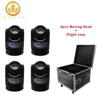 

IMRELAX 4PCS New Infinite 60W Beam Super Fast Silent RGBW 4in1 DJ Light With Flight Case