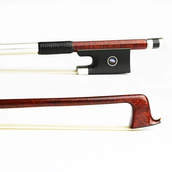 

NEW 4/4 Size Hard Carbon Fiber Violin Bow Pernambuco Skin,Natural Mongolia Horsehair Ebony Frog Strong Violin Parts Accessories
