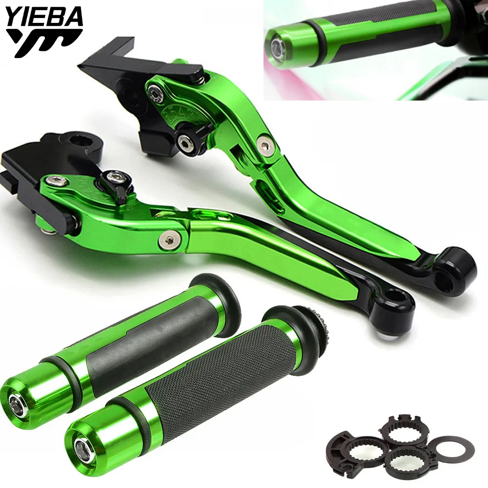 

Motorcycle Brake Handle Adjustable Brake Clutch Lever Handle Grips For kawasaki NINJA 300 13-16 NINJA 250R 08-12 NINJA 400R 2011