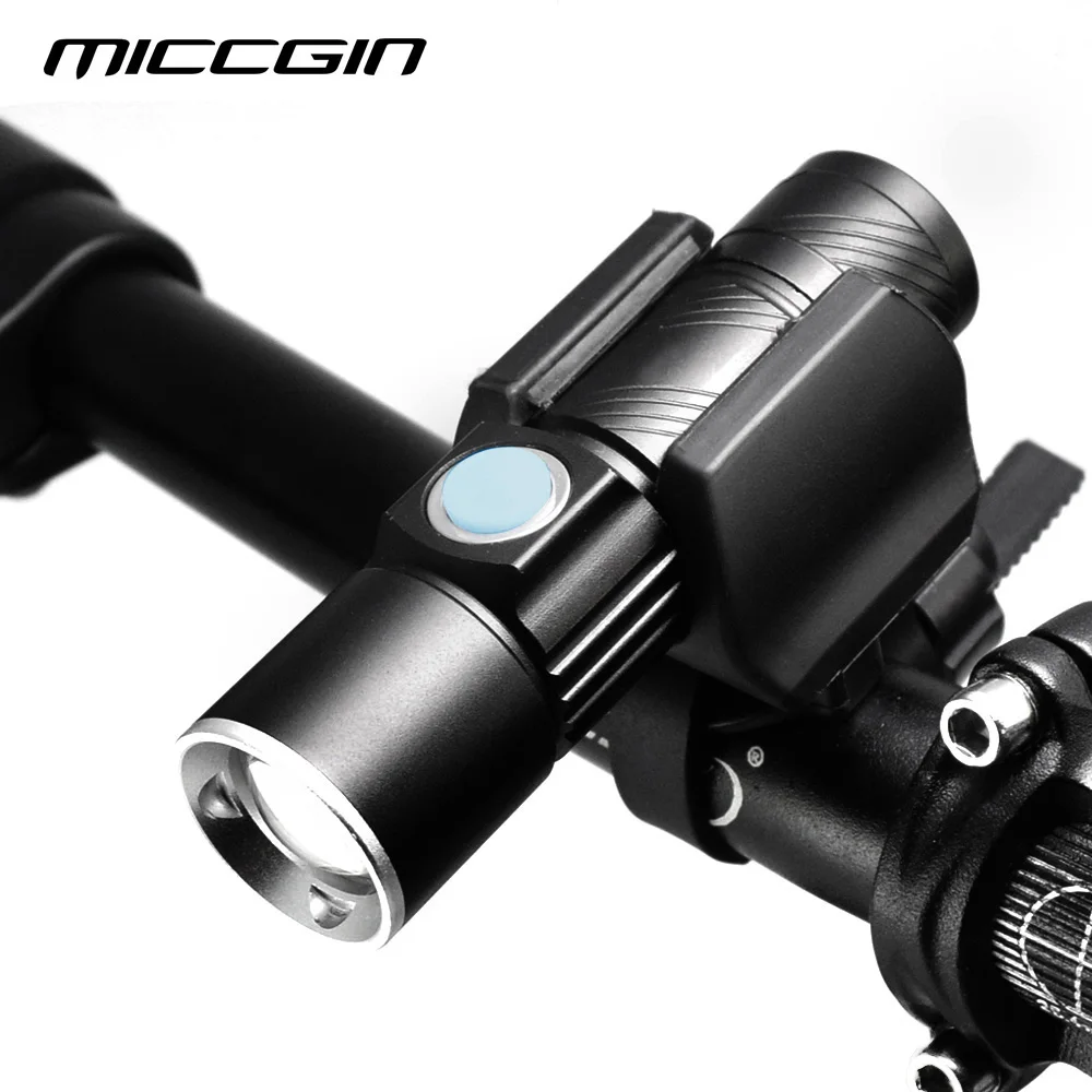 

Bike LED Zoom Mini Front Light Lantern For Bicycle Cycling Flashlight USB Rechargeable Lighting Headlight Lamp Accessory MICCGIN