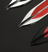 

1 Pair 3D Chromed Black Red Emblem Badge Decal Sticker Logo Fender Side Metal For Golf MK4 MK5 MK6 Golf GTI 5 6 7