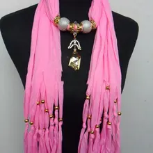 Золотые аксессуары шарфы с подвесками Новые горячие женские модные шейные шали шарфы смешанные цвета 60 ps