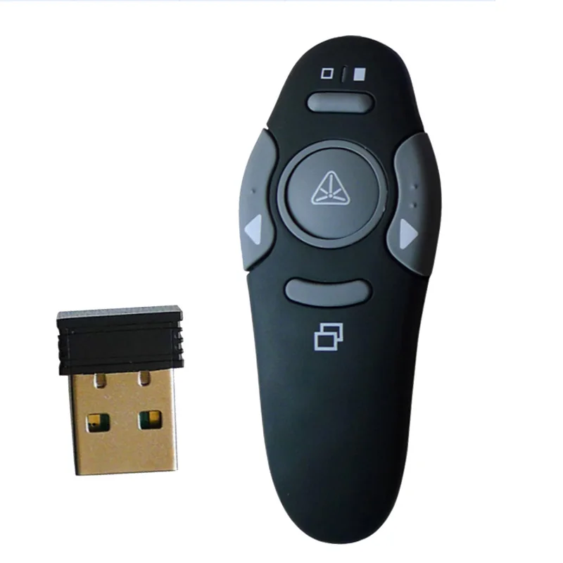 

Wireless Presenter USB IR Red Laser Pointers Pen Remote Control Page for Turning PPT Powerpoint Presentation