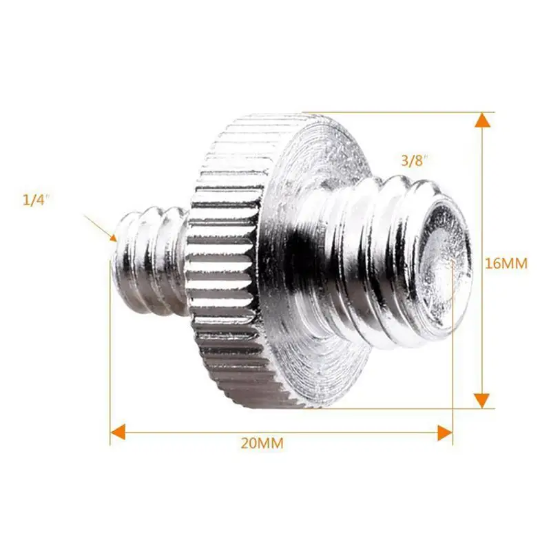 Камера 1/4in-20 до 3/8in-16 втулка редуктора Преобразует винт-адаптер с наружной резьбой для штатива, штатив, монопод Ballhead, подставка и вспышка для видеокамеры DSLR SLR