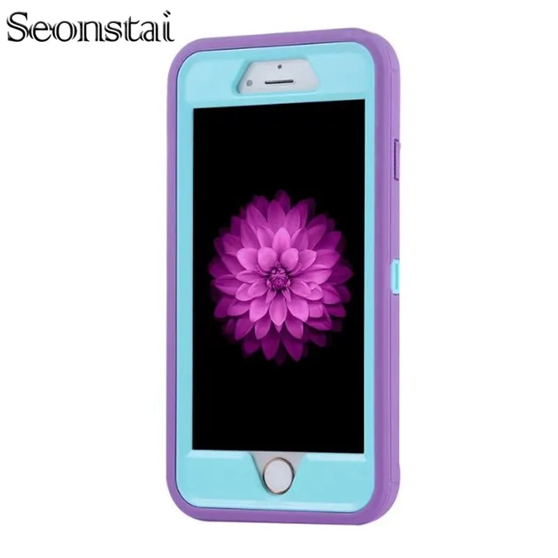 

Seonstai for Apple iPhone X Armour Case for iPhone 8 8plus ShockProof Soft TPU Hybrid Tough Anti-Scratch Cover for iphone 7 Plus