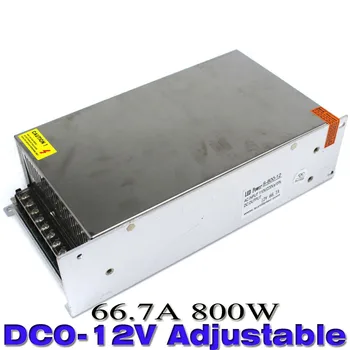 

Adjustable Power Supply DC0-12V 66.7A 800w Led Driver Transformer AC110V 220V DC Power Adapter for strip lamp CNC CCTV