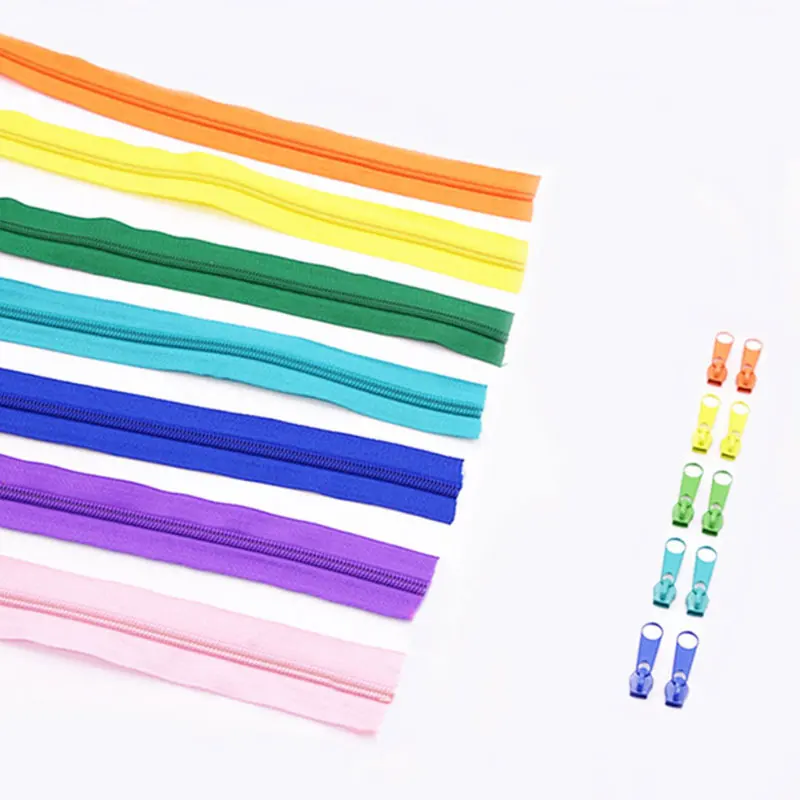 

Alipress 20Meters/lot With 20 Sliders Nylon Coil Zippers 20 Colors 3# Widen Lace Zippers For Sewing DIY Craft Tailor Tools 2-046