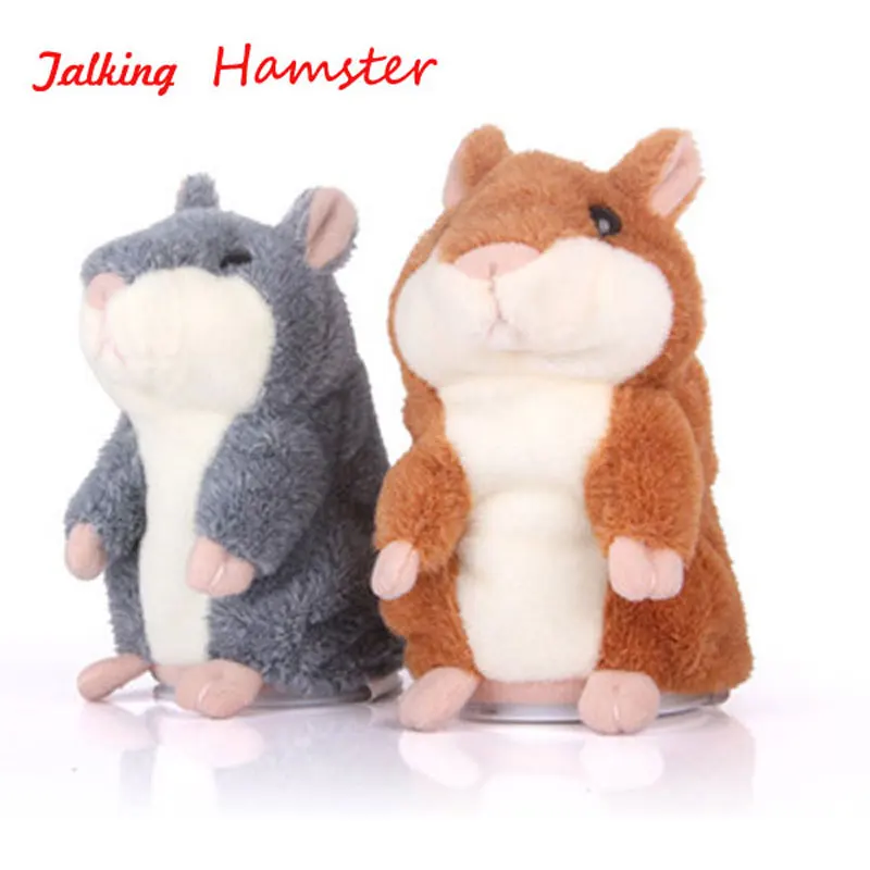 

Mouse Talking Hamster Electronic Animal Pet Plush Toy Mimics Repeat What You Say After Words Sounds Birthday Gift Children Doll