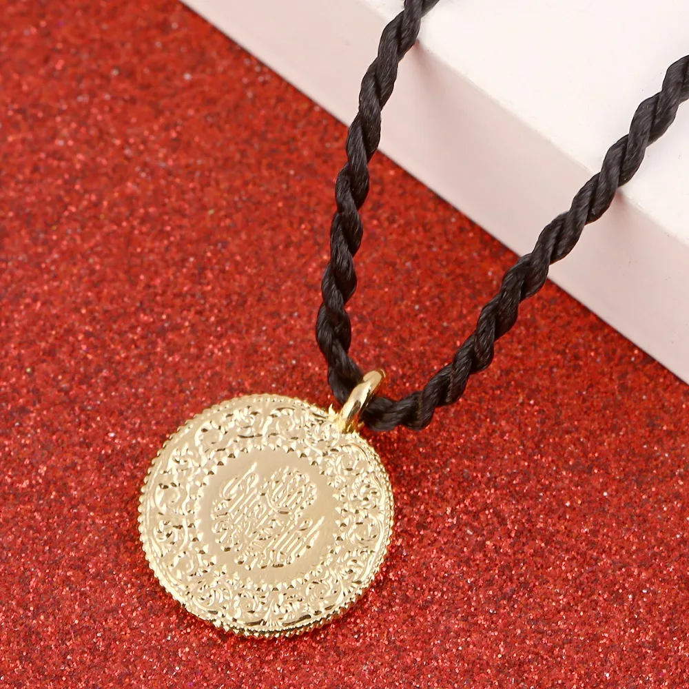 Турция магнит для монет веревка ожерелья для женщин золото Цвет турецкие ювелирные изделия из монет этнические подарки