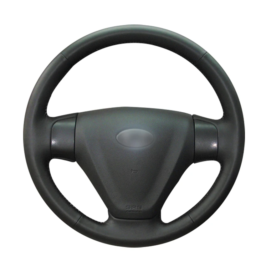 

Hand-stitched Black Artificial Leather Car Steering Wheel Covers for Kia Rio Rio5 2006-2009 Hyundai Accent 2006-2011 Getz 2005