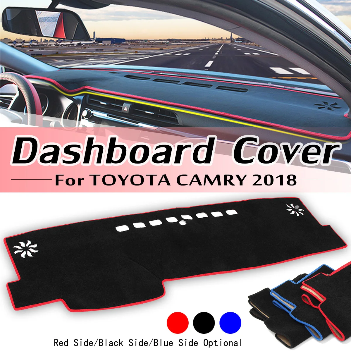 Чехол для приборной панели автомобиля Toyota Camry 2018 LHD солнцезащитный коврик