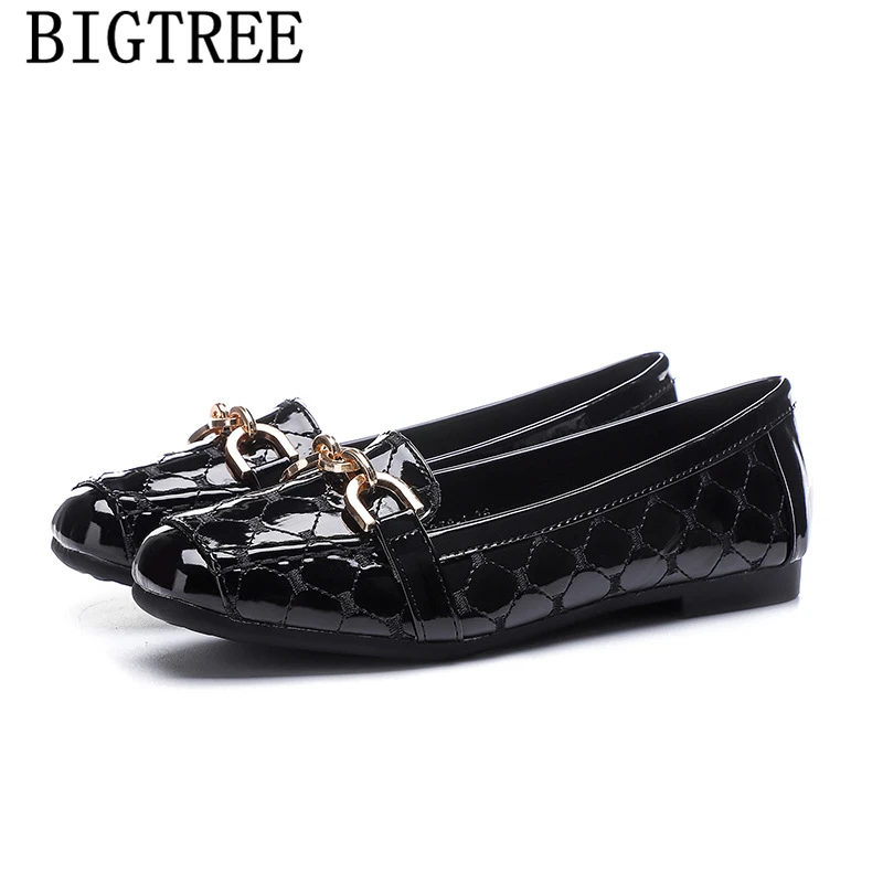 Loafers Women Creepers Harajuku Shoes Flat Shoes Women Leather Brand Luxury Zapatos Mujer Buty Damskie Ayakkabi