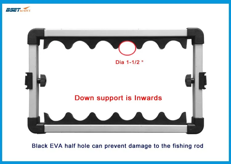 Лучший металлический алюминиевый сплав, держатель для удочки, подставка для удочки, набор для удочки, емкость 12 шт., все виды Удочек