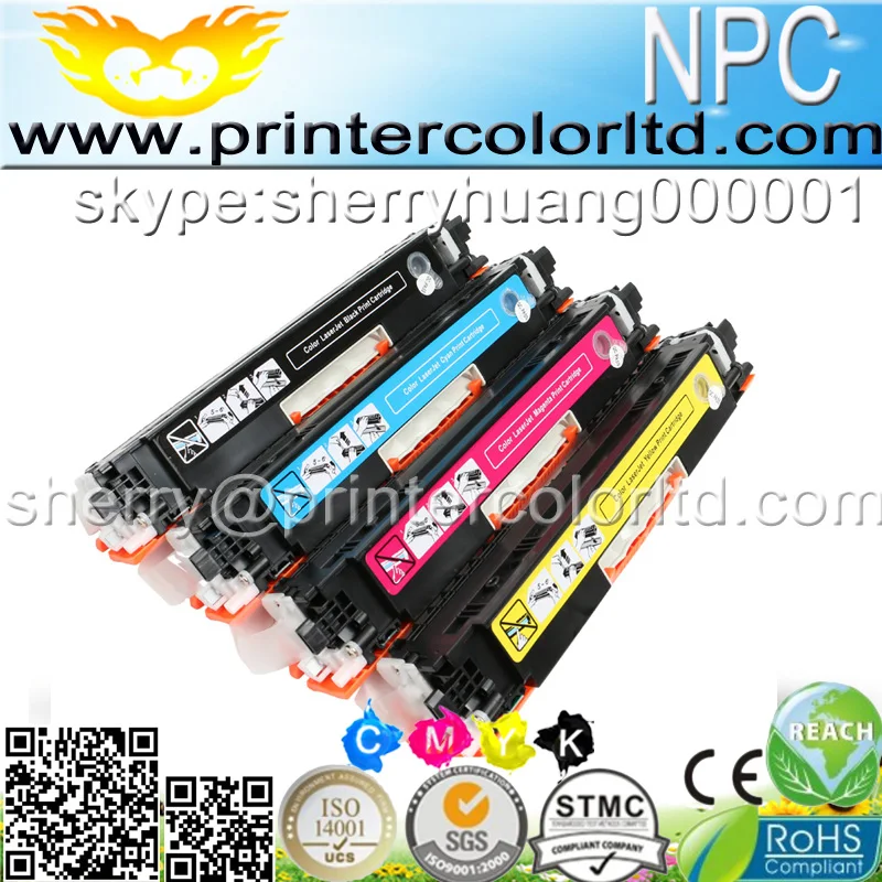 4pc CF350A For HP 130A Compatible Color Toner Cartridge ...