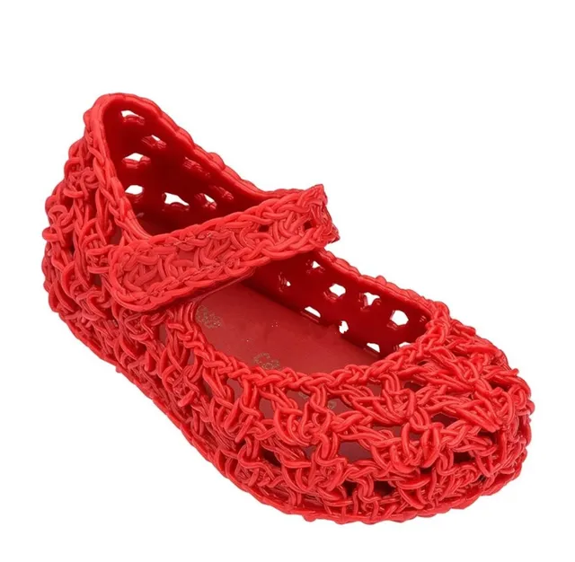 Chicas Hello Kitty Tamaño Infantil Minnie Mouse Rojo Informal Negro Zapatos planos de la escuela