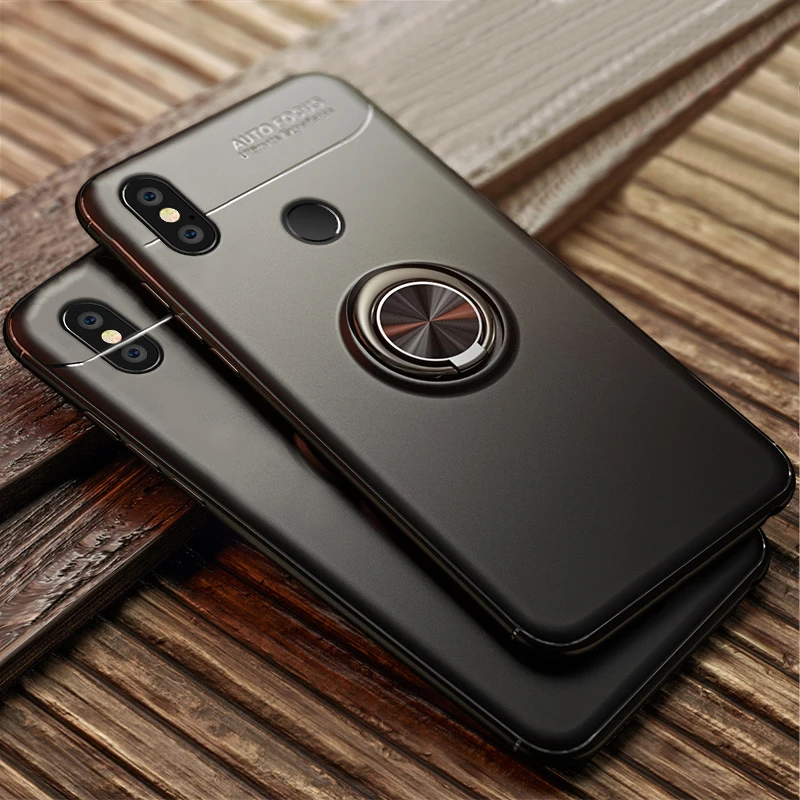 

Case For Xiaomi Redmi Note 5 Pro Case Note 5 Cover Silicone Case For Redmi Note 5 Pro Soft TPU Case Magnetic Car Holder Ring