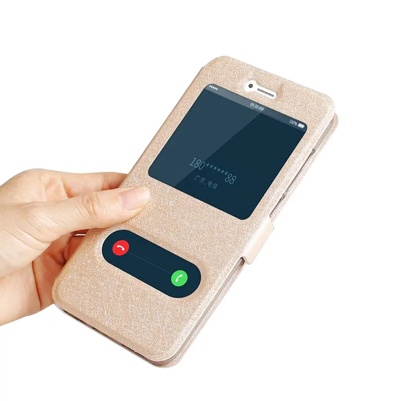 Flip Leather Case for HUAWEI Honor 9 Lite Cover Quick Answer View Window Cover Case for Honor 9 Lite 5.65