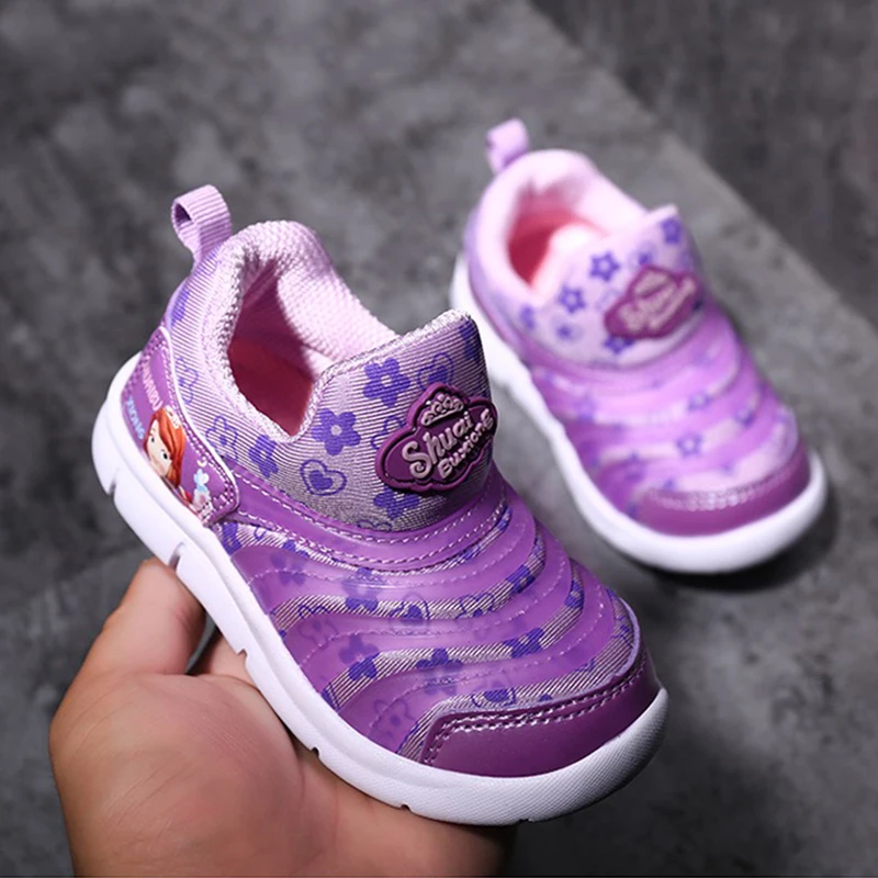 الربيع الخريف الفتيات رياضية الاطفال تزلج أحذية الأطفال الأزياء كاتربيلر حذاء طفل صوفيا الكرتون الأميرة 1 إلى 13 سنوات