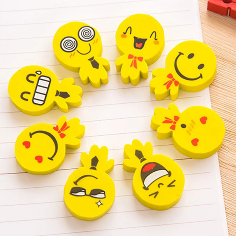 

Cartoon Student Eraser Kawaii Kid School Stationery Supplies Correction Supplies Boy Cute Smiley Face Toy Eraser Girl Prize Gift