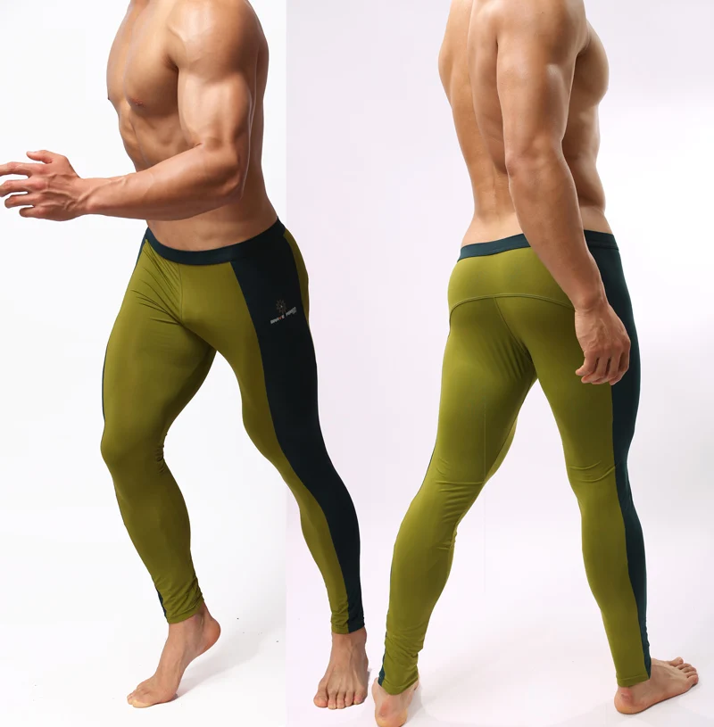 Braveperson сексуальные 4 цвета мужские Леггинсы для йоги пижамы Skiny колготки для мужчин Спортивное нижнее белье гимнастическое Боди мужские плавки