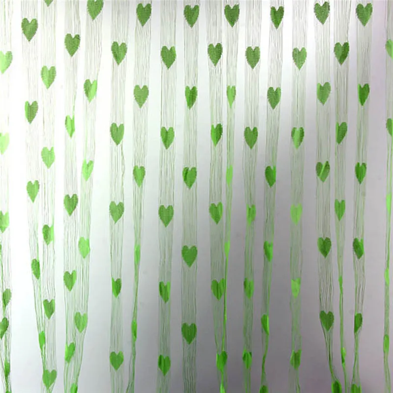 Cortinas Линия Строка Дверь кисточкой делитель шторы для гостиной балдахин 11 Цвет - Цвет: Green